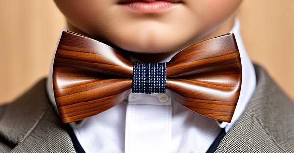 Élégance et style : le nœud papillon en bois pour enfant